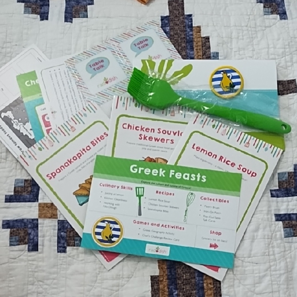 Green Cooking Brush with Recipe Cards Set